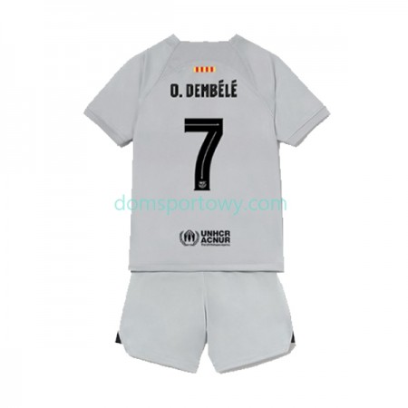 Koszulka FC Barcelona Ousmane Dembele 7 Dziecięcy Trzeci Koszulki Piłkarskie 2022-2023 Krótki Rękaw